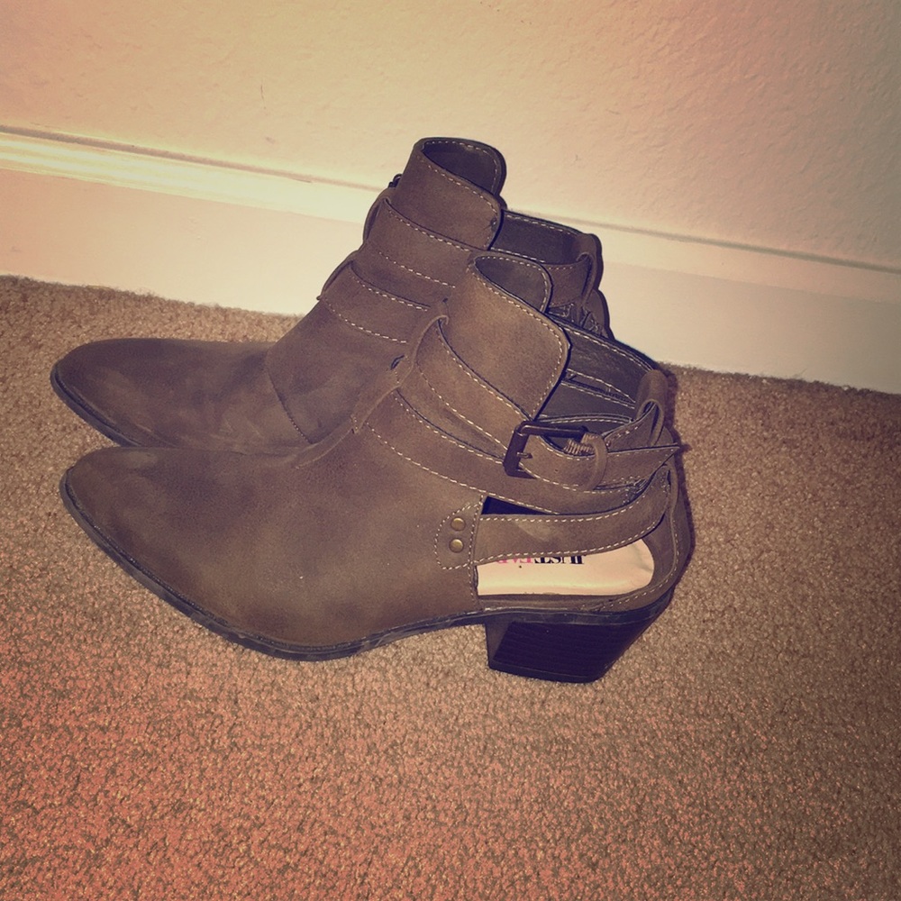 Brown booties